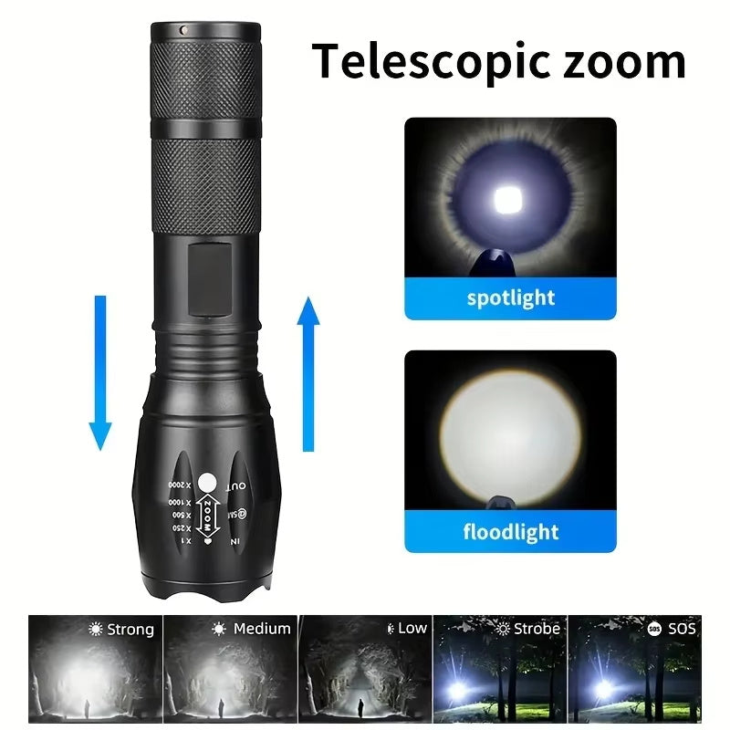 5-Mode Waterproof Tactical Flashlight