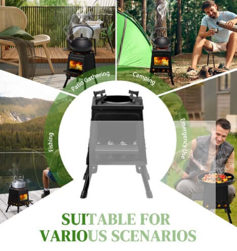 Iron Panel Portable Camping Stove