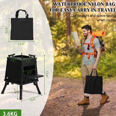 Iron Panel Portable Camping Stove