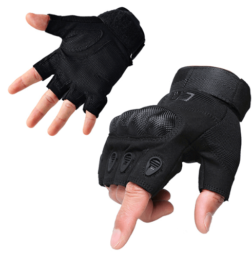 Rubber Knuckle Protective Tactical Gloves
