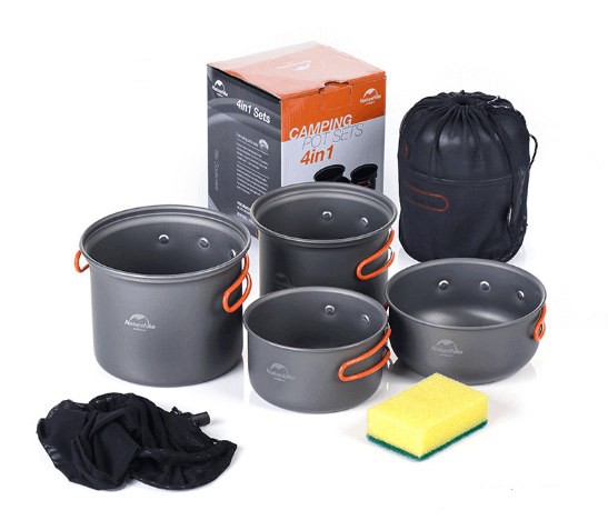 4-in-1 Camping Cookware