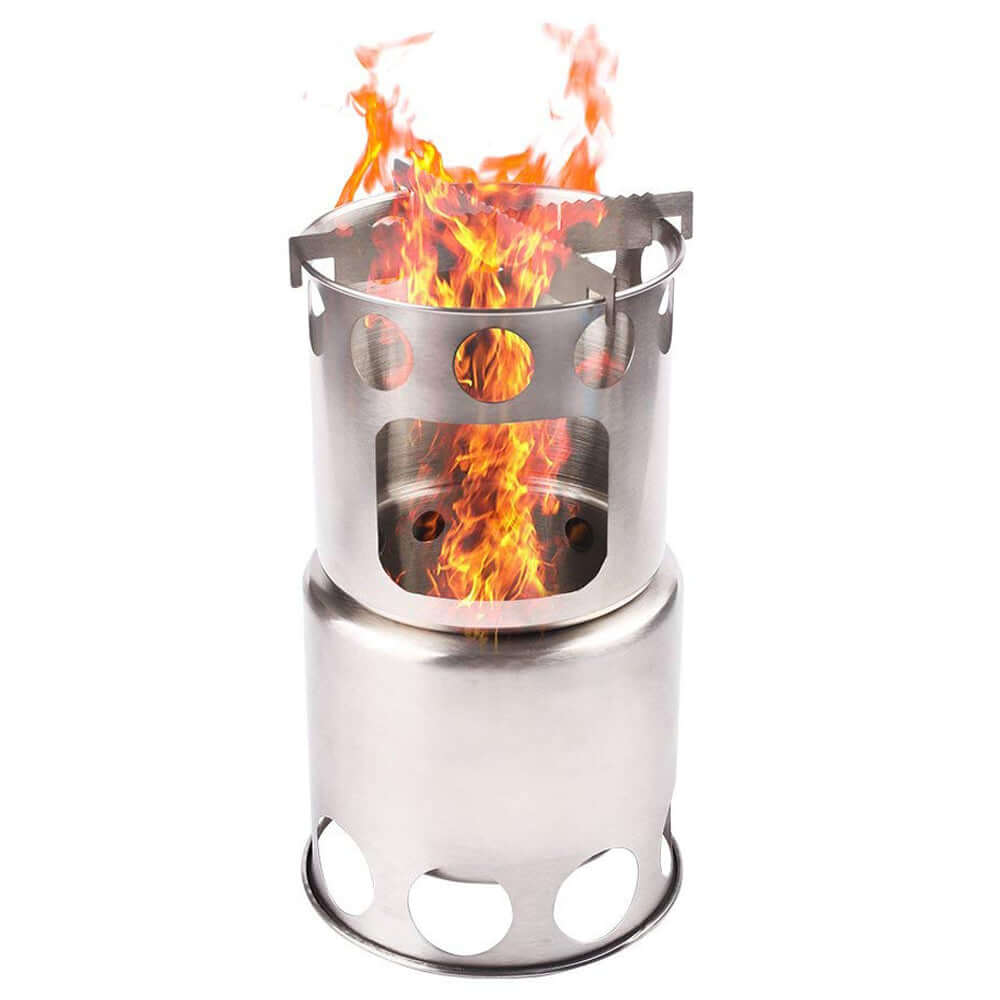 Wood Burning Stainless Steel Stove