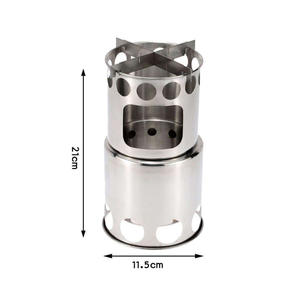 Wood Burning Stainless Steel Stove