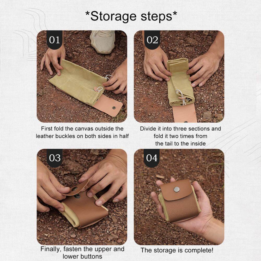 Foldable Canvas Foraging Pouch