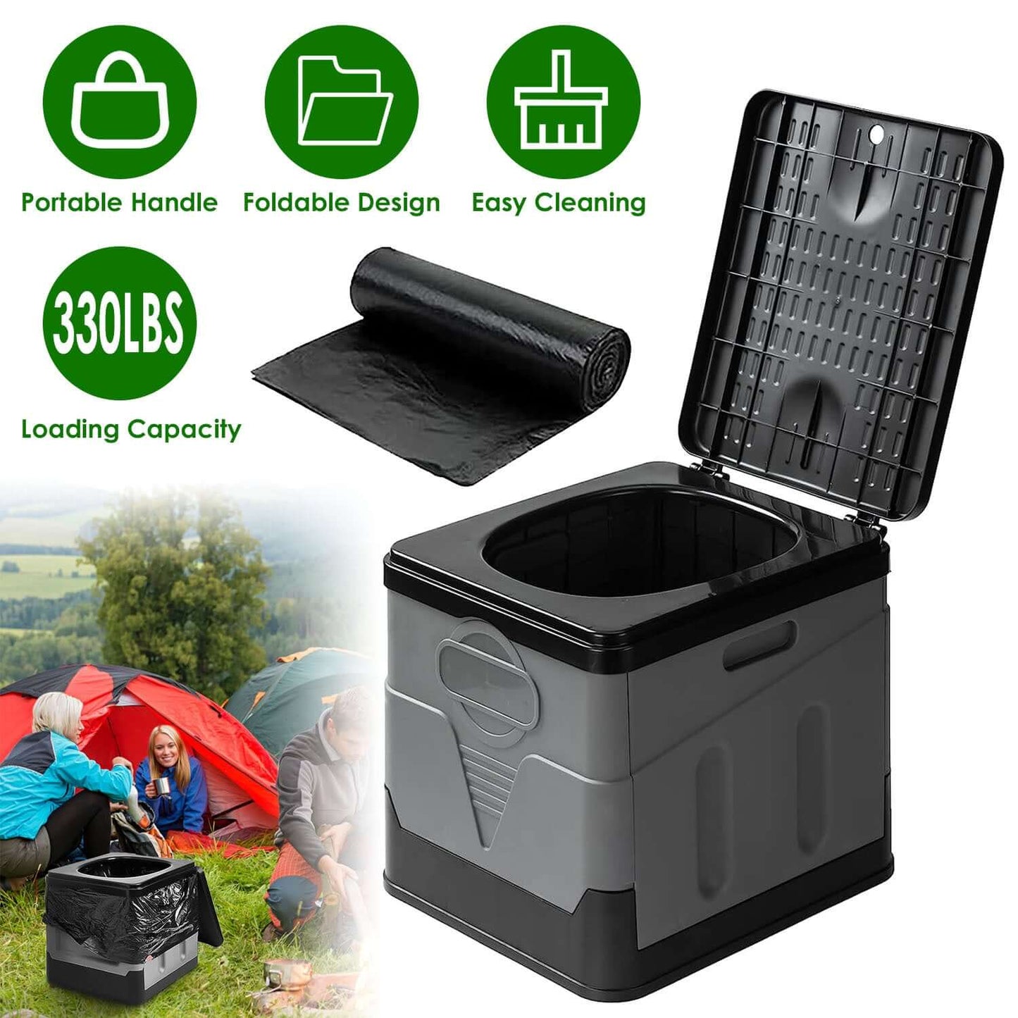 Portable Toilet With Handbag
