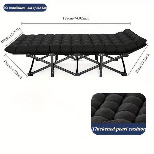 Heavy Duty Portable Camp Cot With Storage Bag