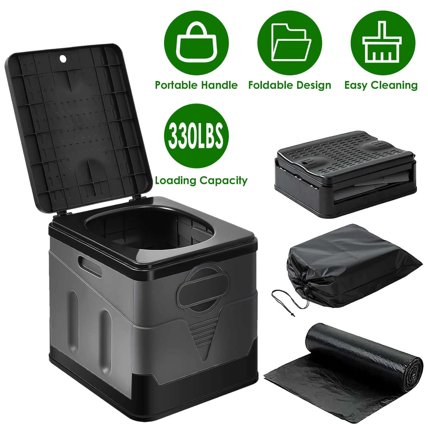 Portable Toilet With Handbag