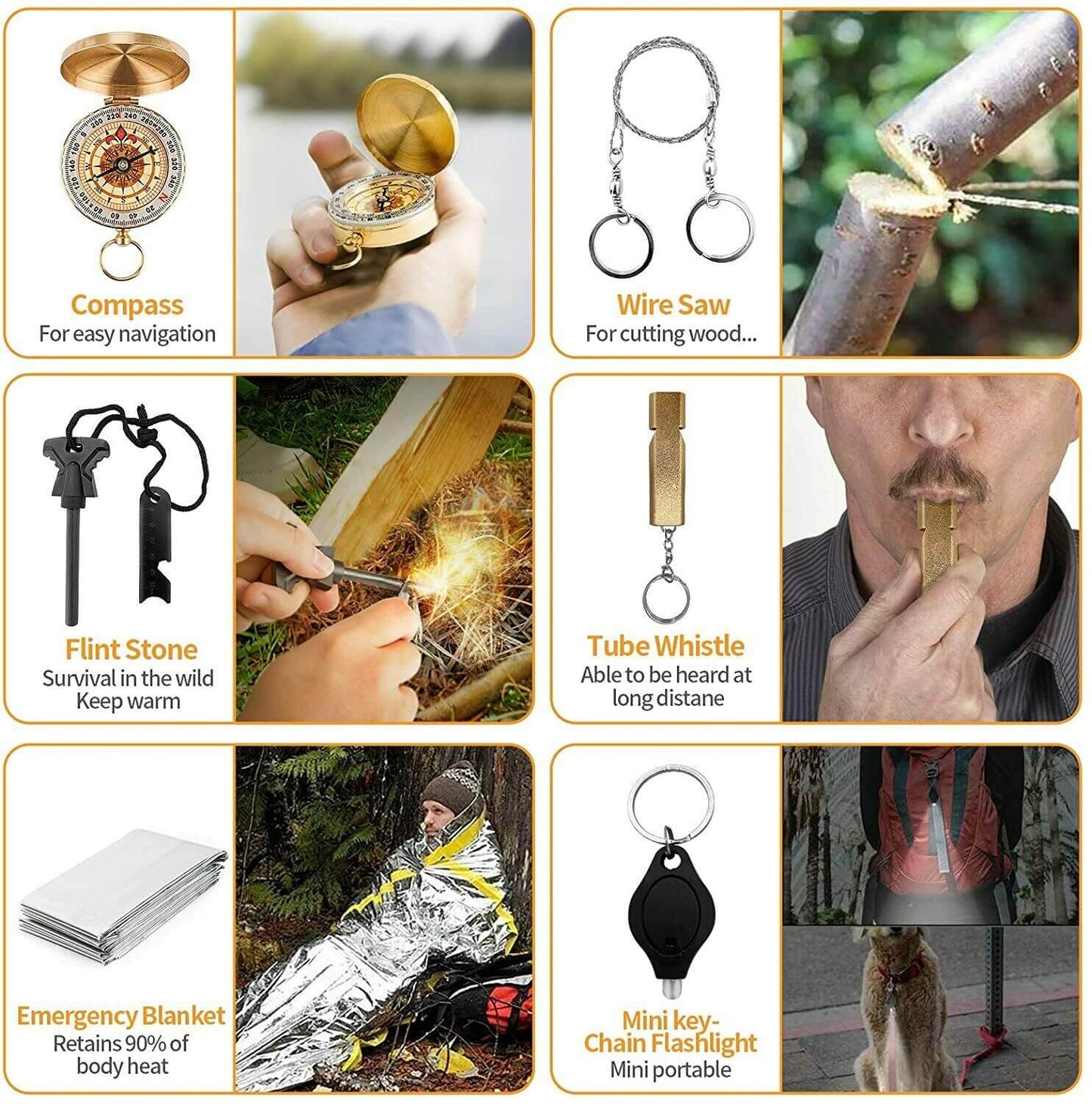 14-In-1 Emergency Tactical Survival Kit