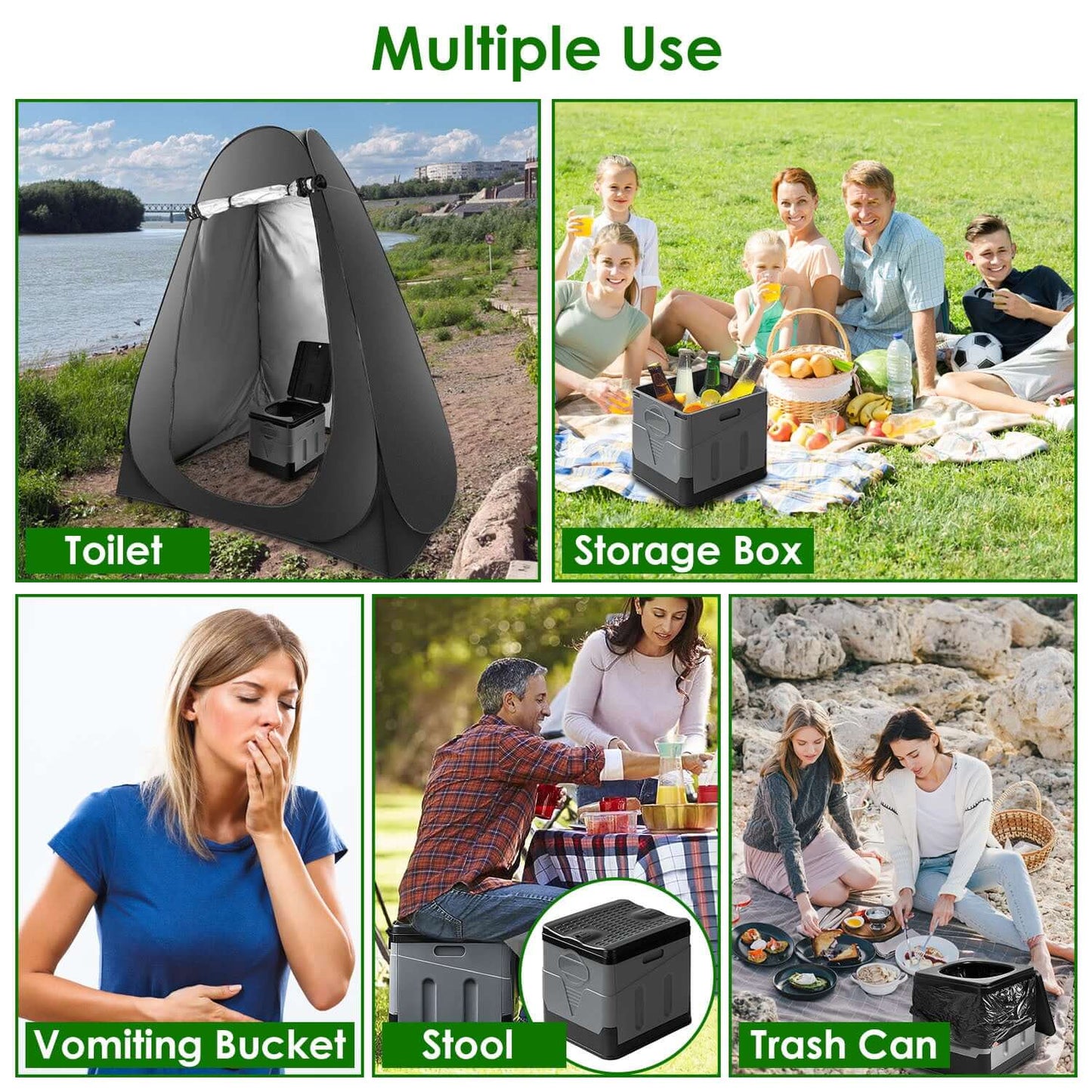 Portable Toilet With Handbag