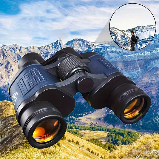 High Powered Binoculars With Low Light Night Vision showcasing crystal-clear view over mountains.
