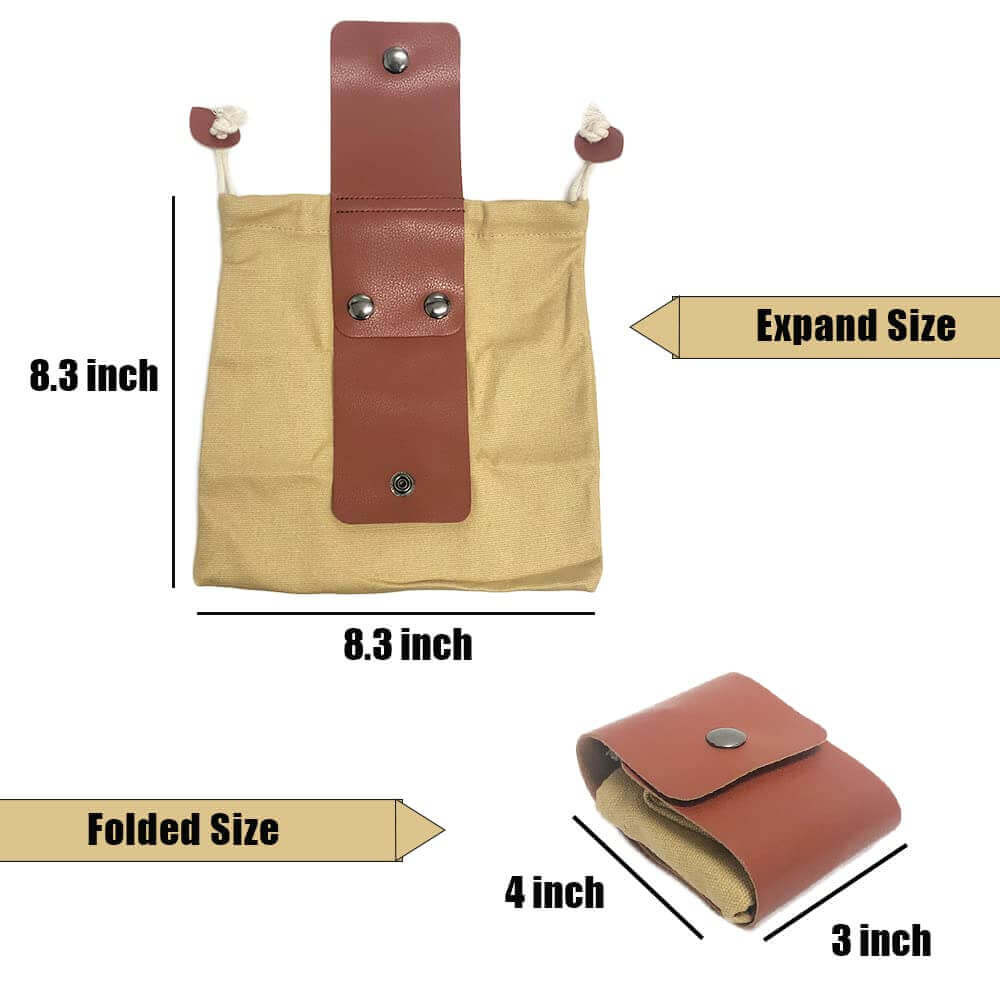 Foldable Canvas Foraging Pouch