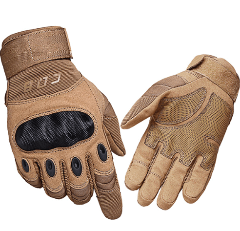 Rubber Knuckle Protective Tactical Gloves