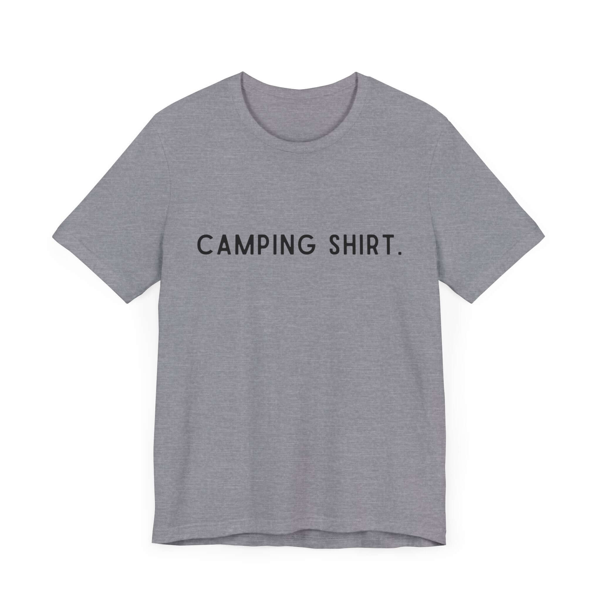 Earthbound Outdoors Unisex "Camping Shirt." Tee