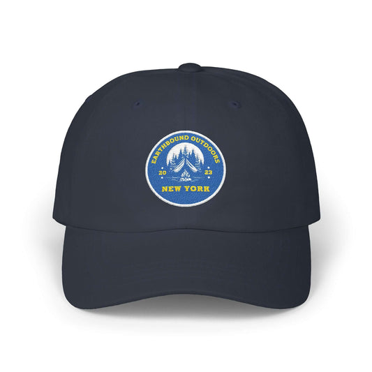 New York Mountains Navy Cotton Dad Cap