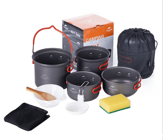 4-in-1 Camping Cookware