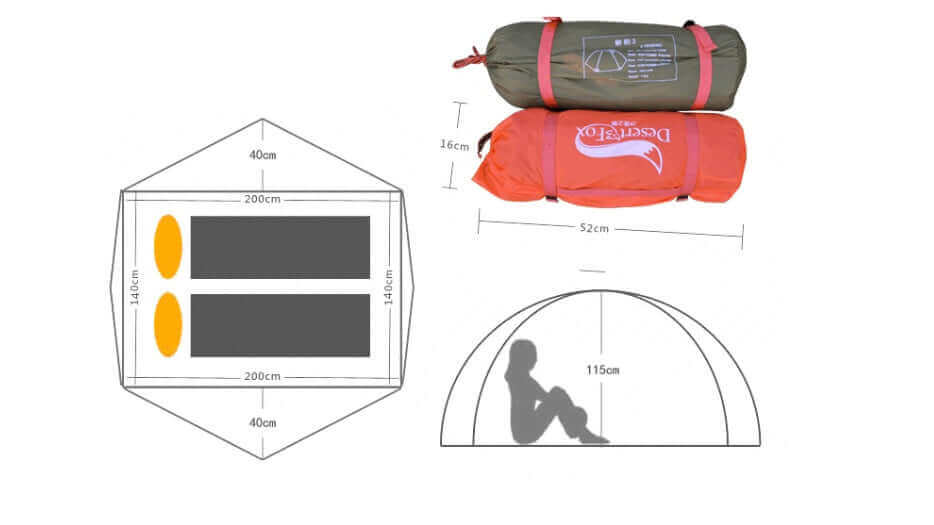 2-Person Waterproof Tent