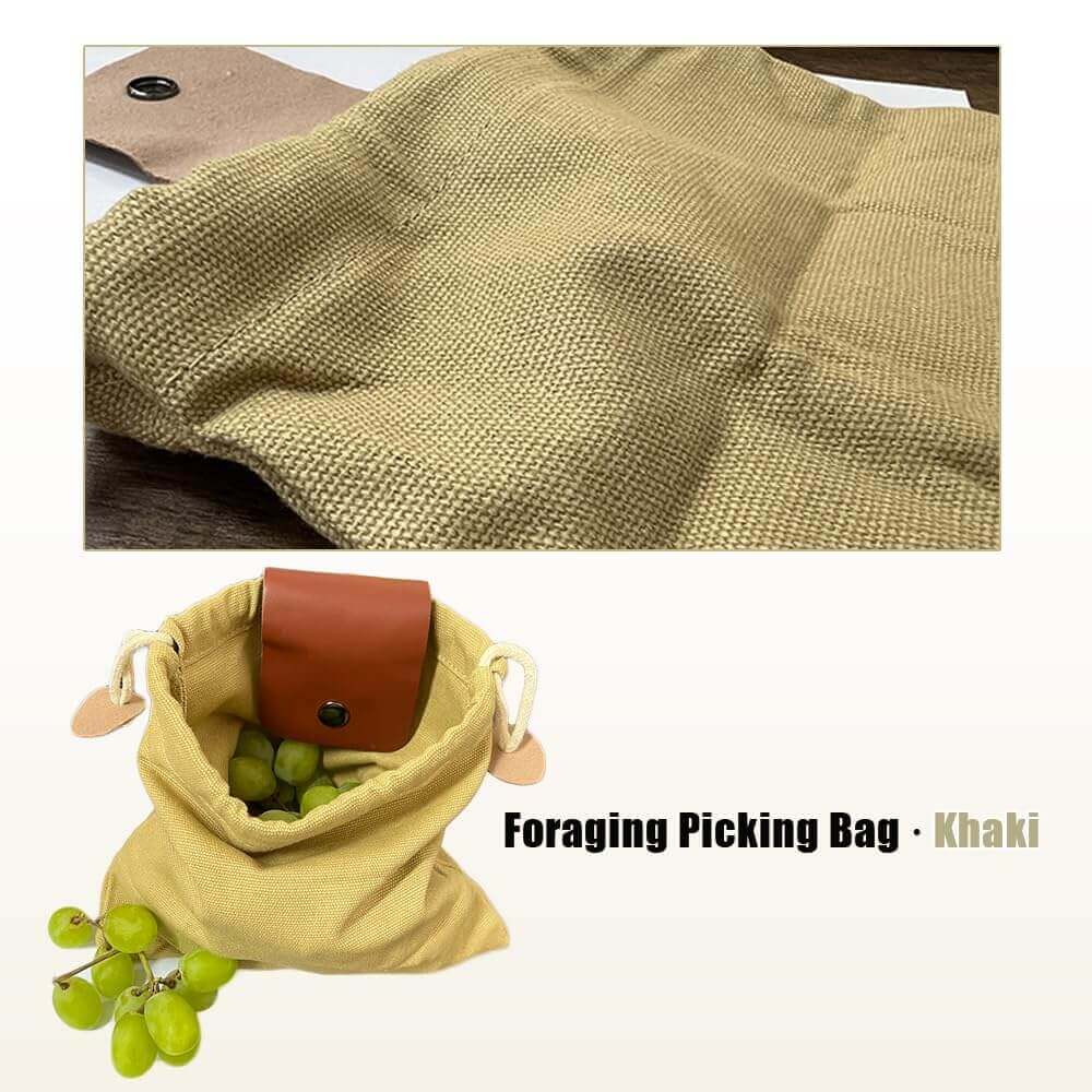 Foldable Canvas Foraging Pouch