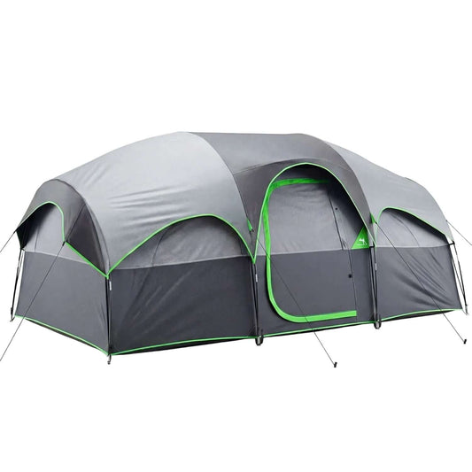 8-Person Camping Tent - Spacious waterproof outdoor shelter for family camping adventures.