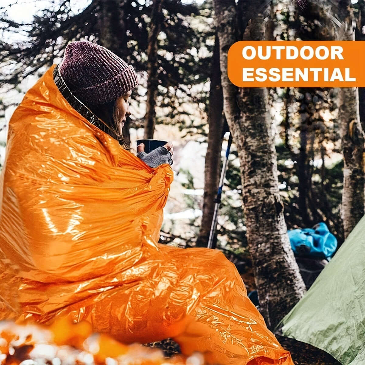 Portable Lightweight Emergency Sleeping Bag, Blanket, Tent