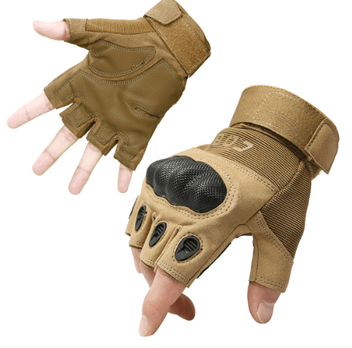 Rubber Knuckle Protective Tactical Gloves