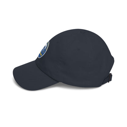New York Mountains Navy Cotton Dad Cap