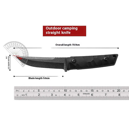 Samurai Style Survival Knife dimensions and specifications for outdoor camping straight knife.