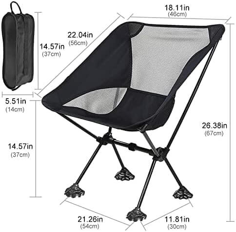 Portable Backpacking Chair with Carry Bag