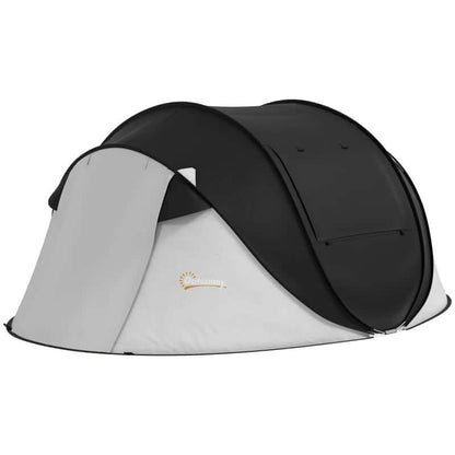 3-Person Pop Up Tent With Porch And Carry Bag - waterproof instant camping shelter for outdoor adventures.