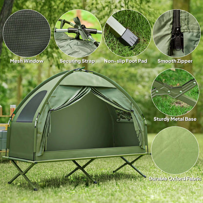 Single Person Folding Cot Combo with Carry Bag