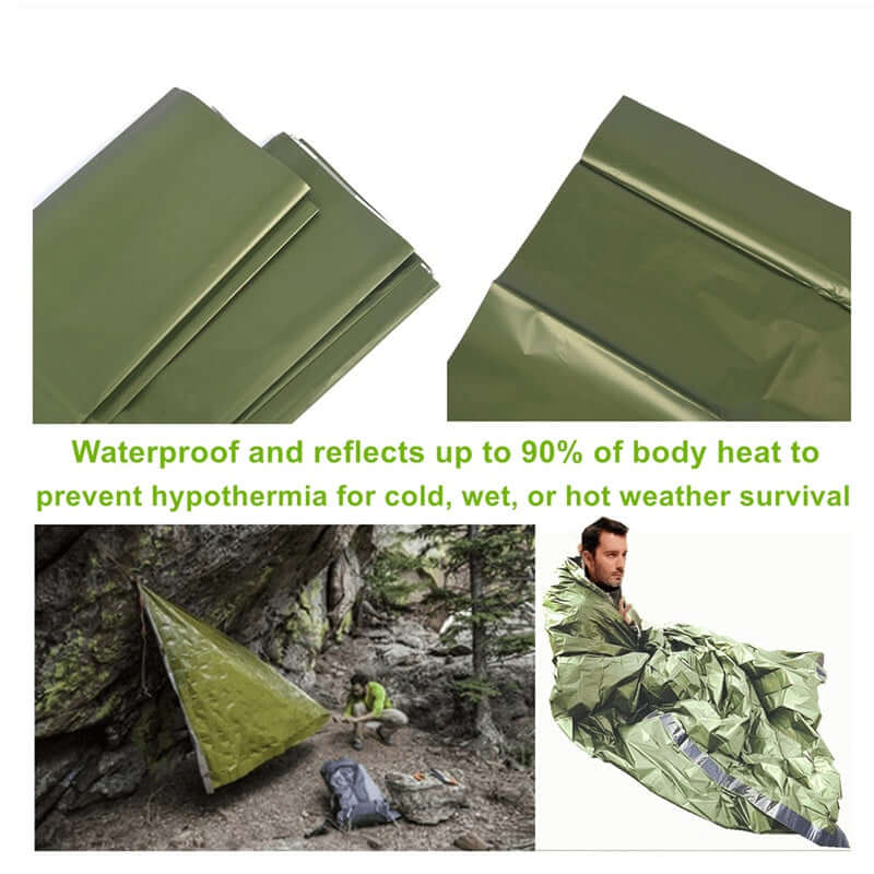 Portable Lightweight Emergency Sleeping Bag, Blanket, Tent